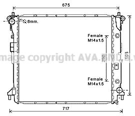 AVA QUALITY COOLING Radiators, Motora dzesēšanas sistēma DW2124